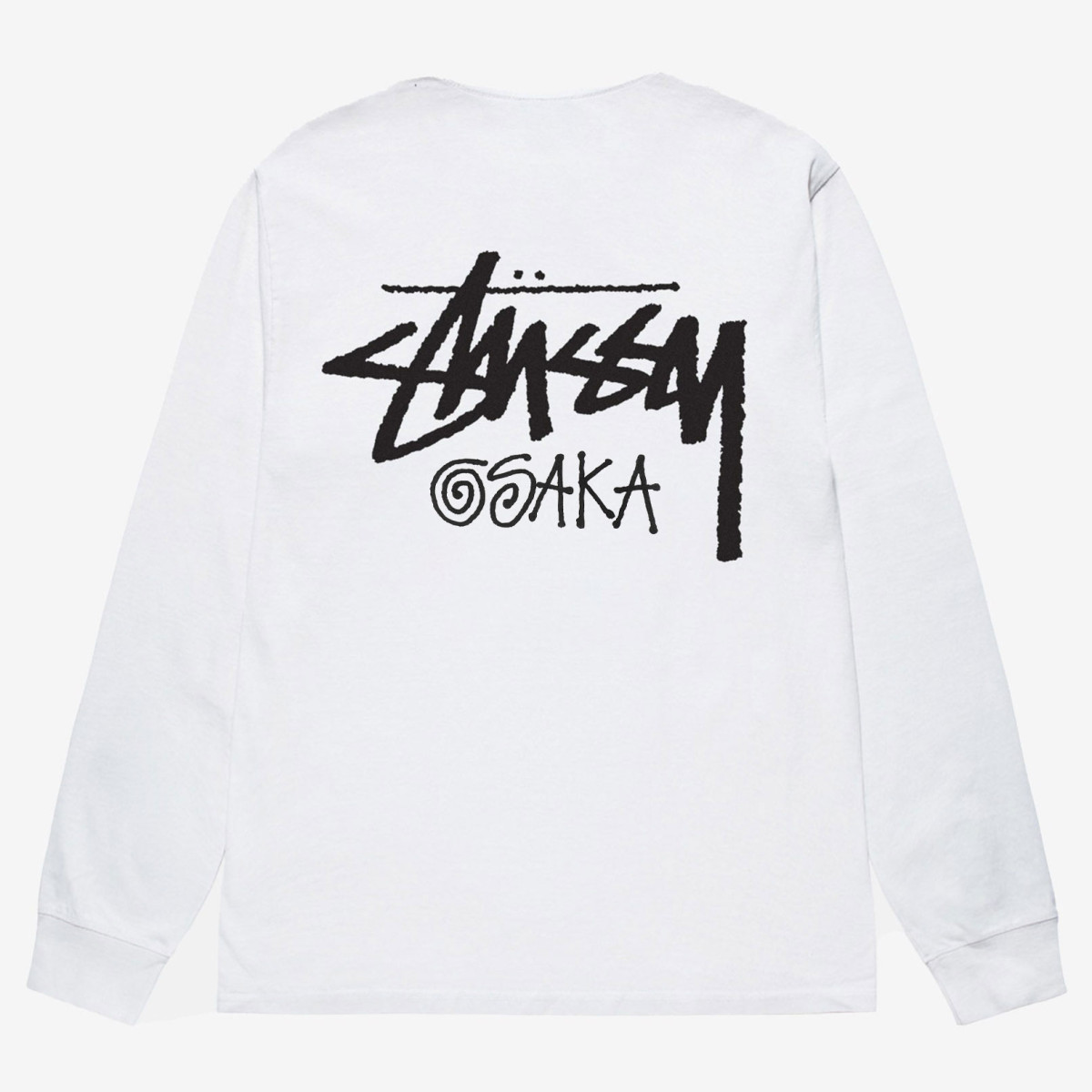 Stussy Stock Osaka LS Tee White