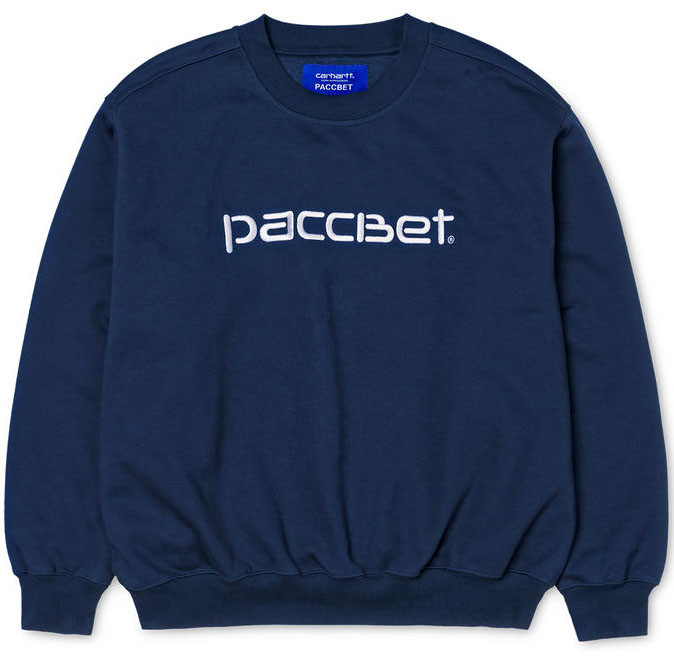 PACCBET x Carhartt Script Sweatshirt Navy