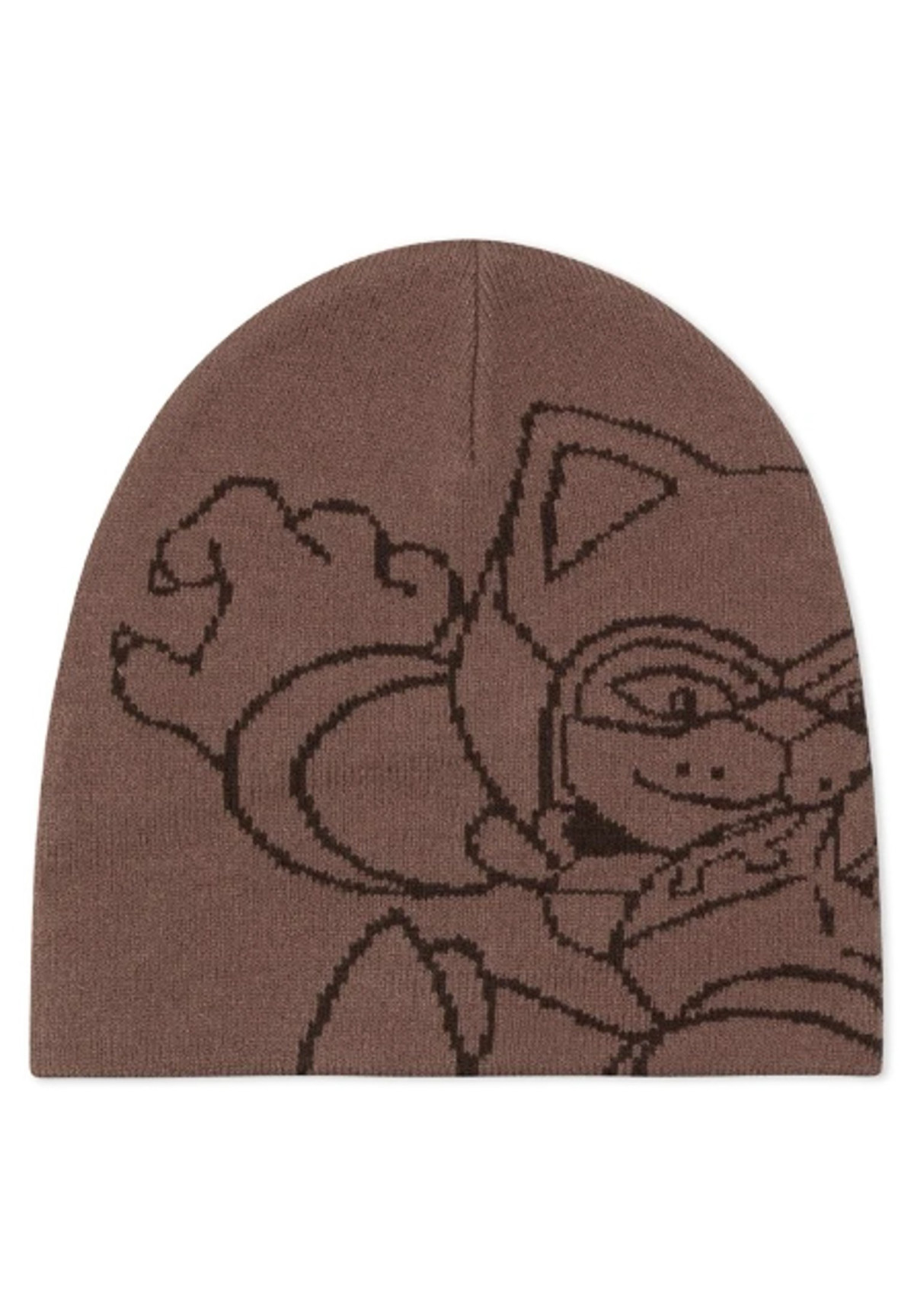 RIPNDIP Rokkunerm Skull Beanie Brown