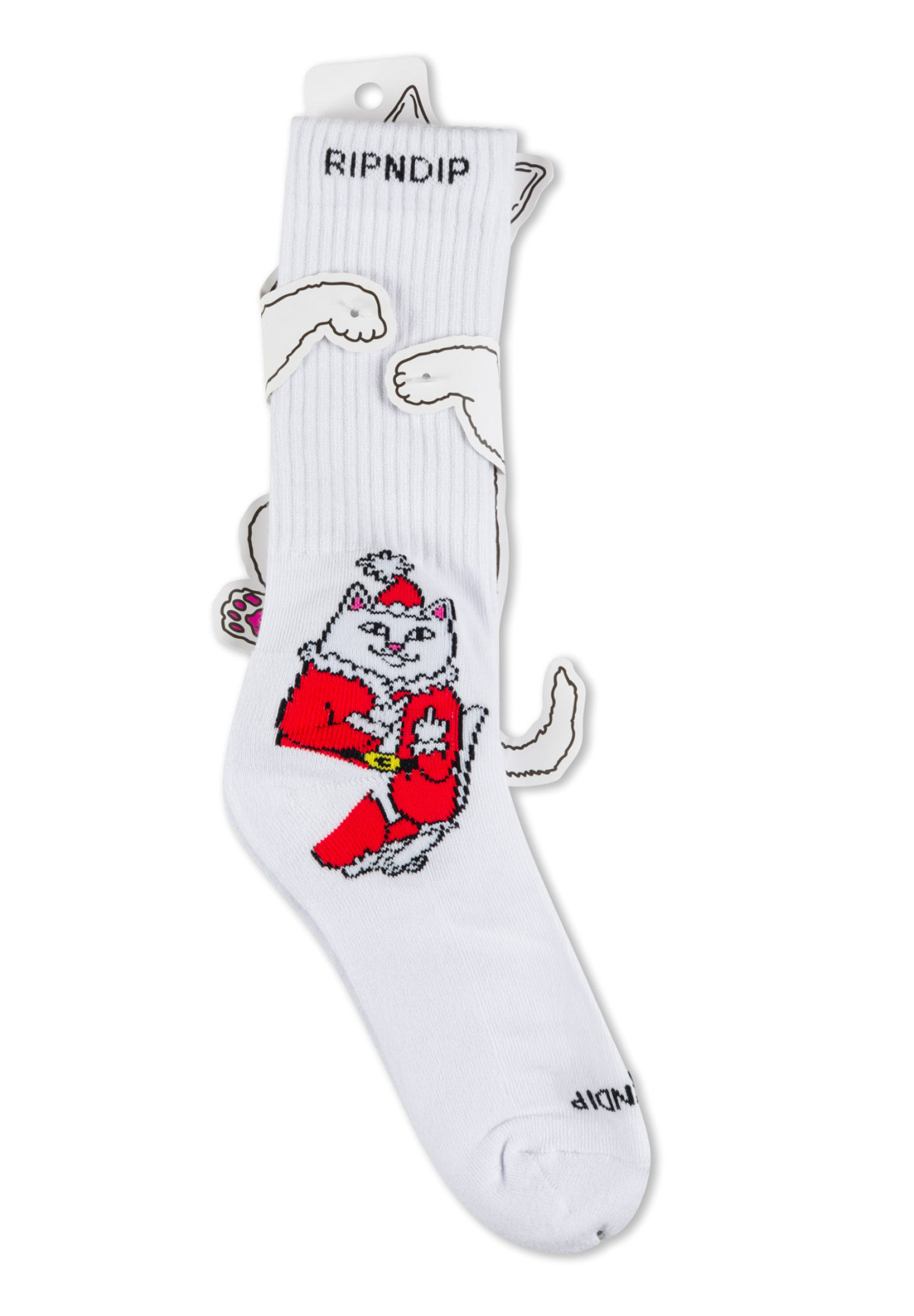 Skarpetki RipNDip Lord Santa Socks White