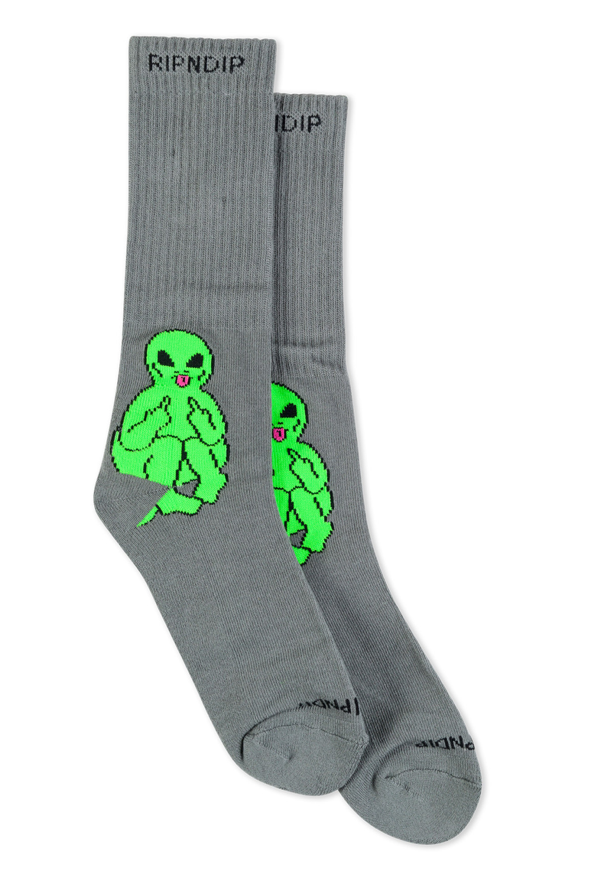 Skarpetki RipNDip Lord Alien Socks Charcoal
