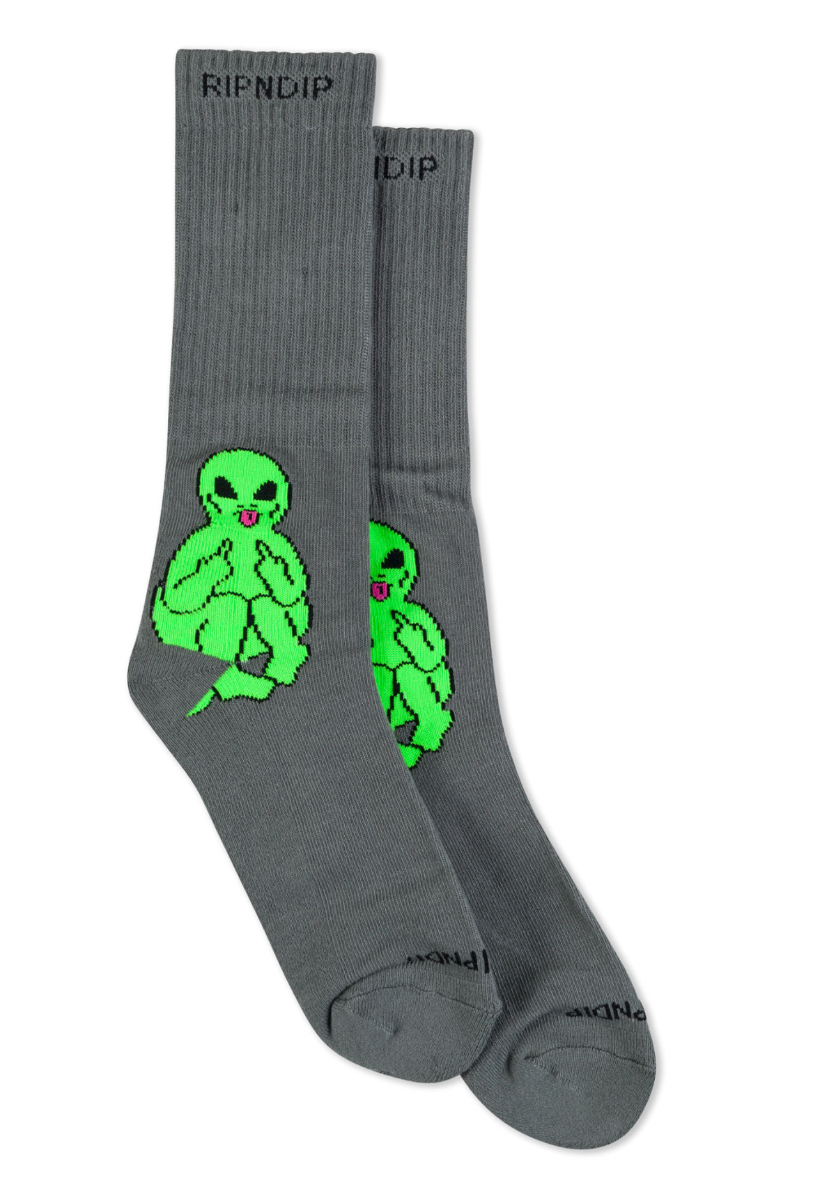 Skarpetki RipNDip Lord Alien Socks Charcoal