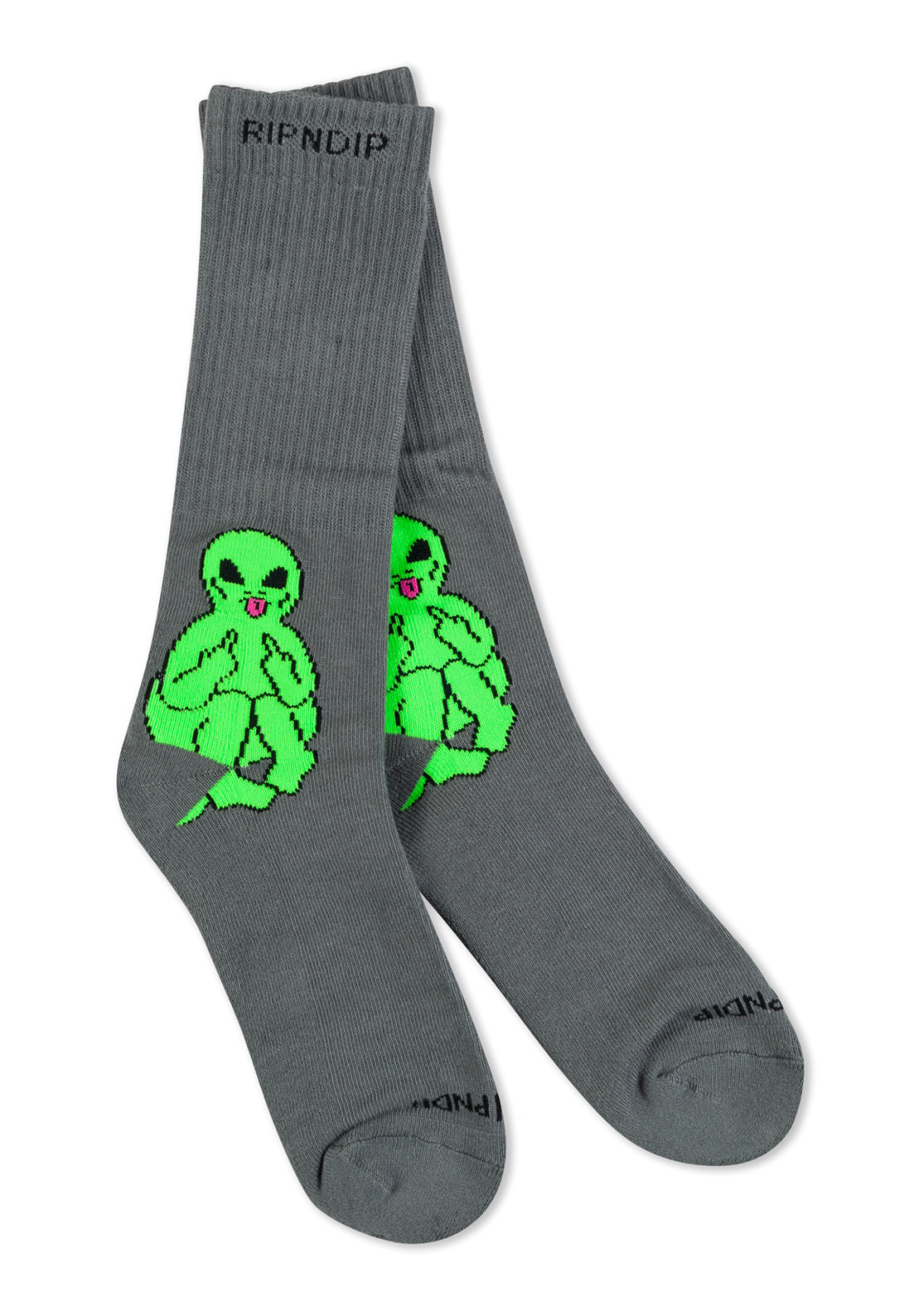 Skarpetki RipNDip Lord Alien Socks Charcoal