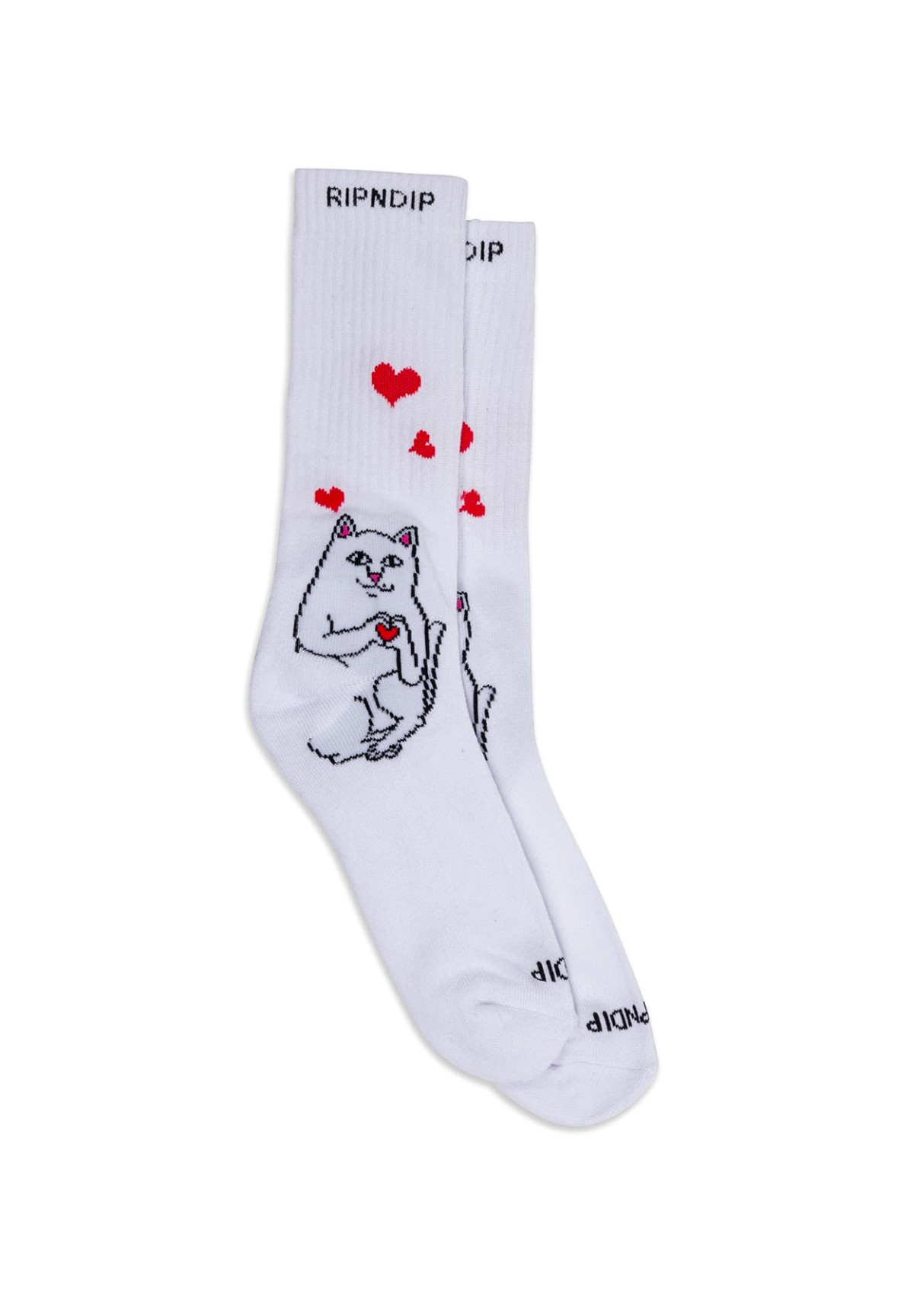 Skarpetki RipNDip Nermal Loves Socks White