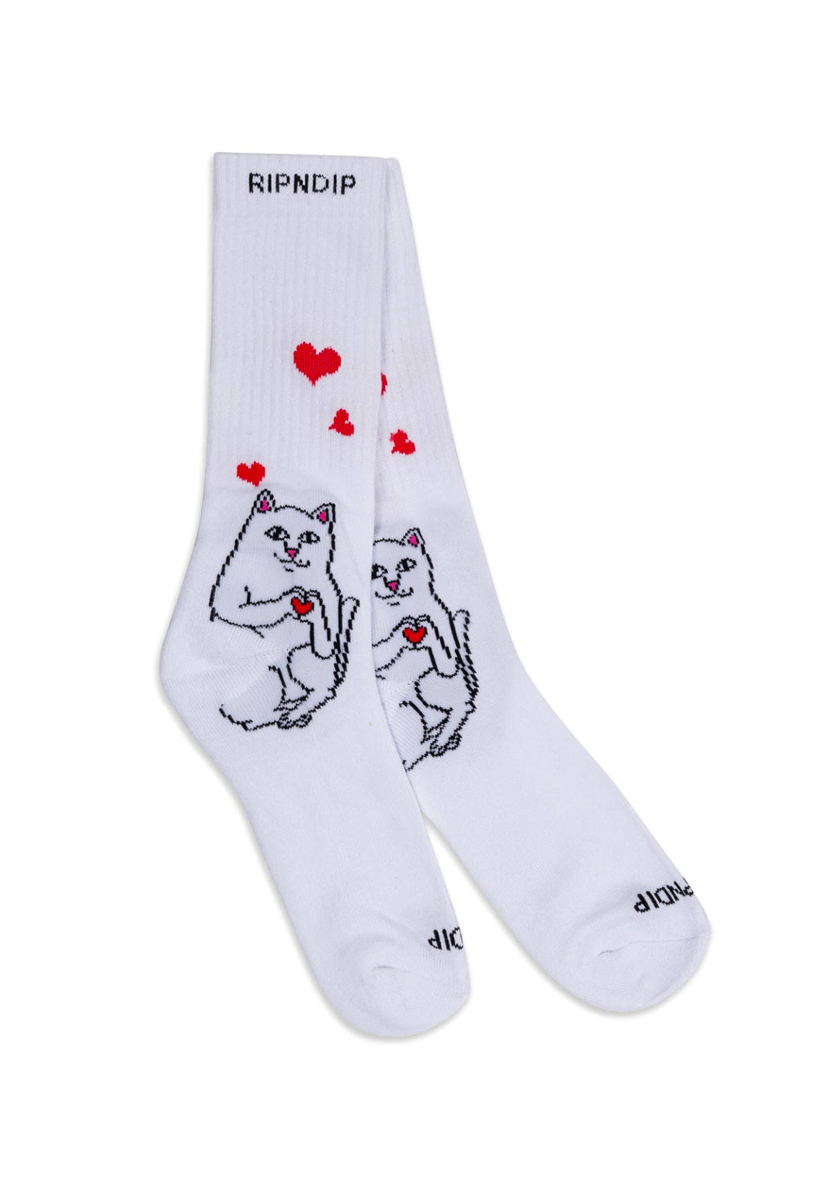 Skarpetki RipNDip Nermal Loves Socks White