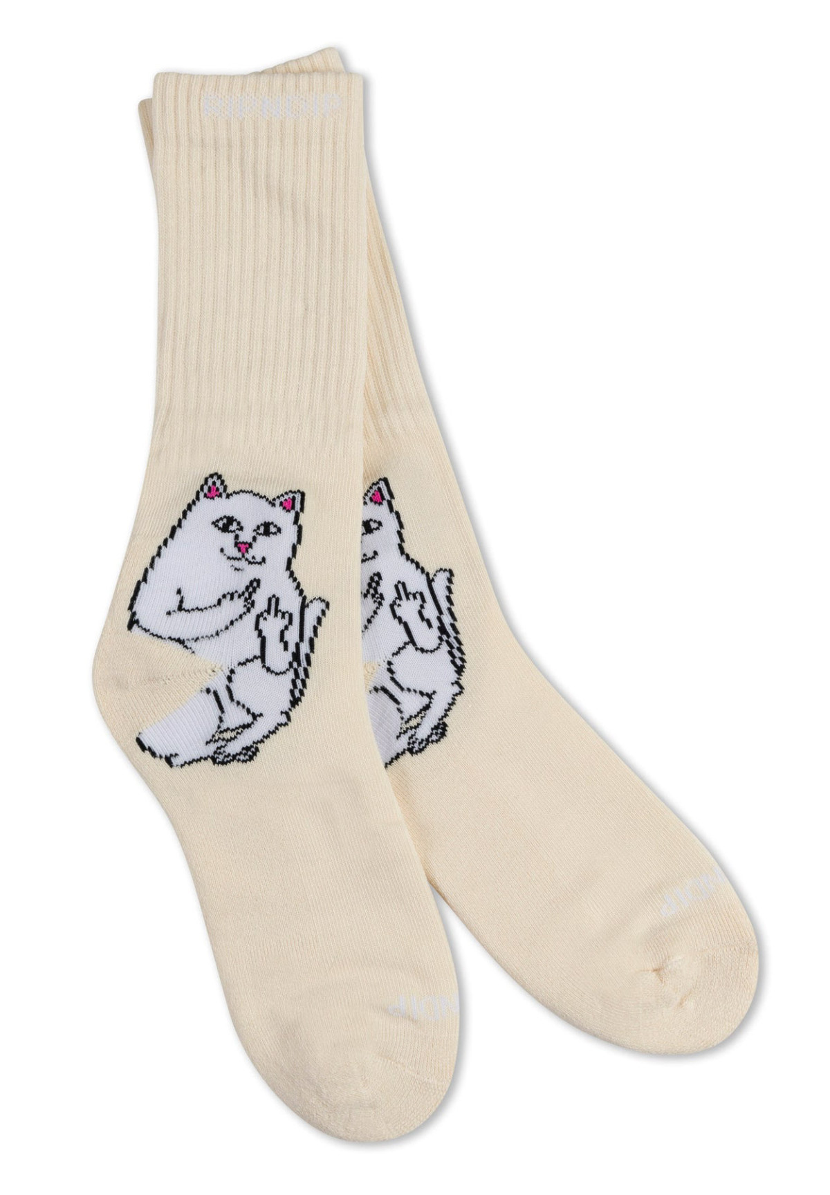 Skarpetki RipNDip Lord Nermal Socks Oﬀ White