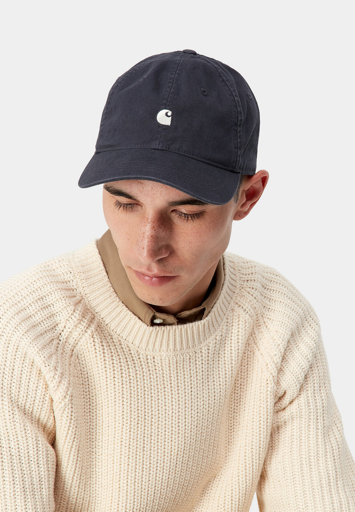 Carhartt WIP Madison Logo Cap Dark Navy
