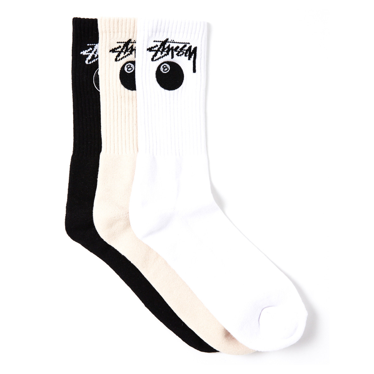 Skarpetki Stussy 8 Ball Socks 3-Pack Multi