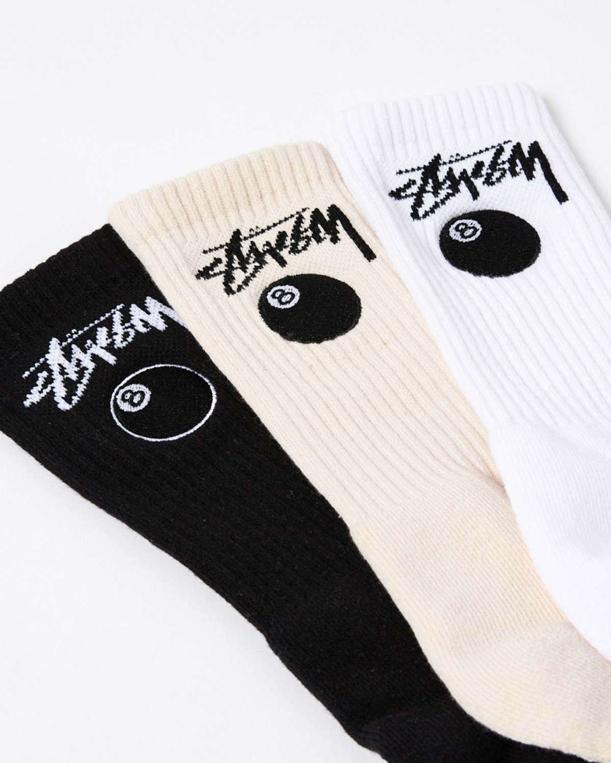 Skarpetki Stussy 8 Ball Socks 3-Pack Multi