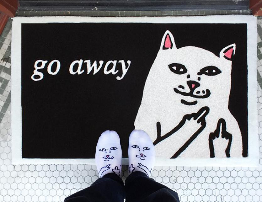RipNDip Go Away Rug
