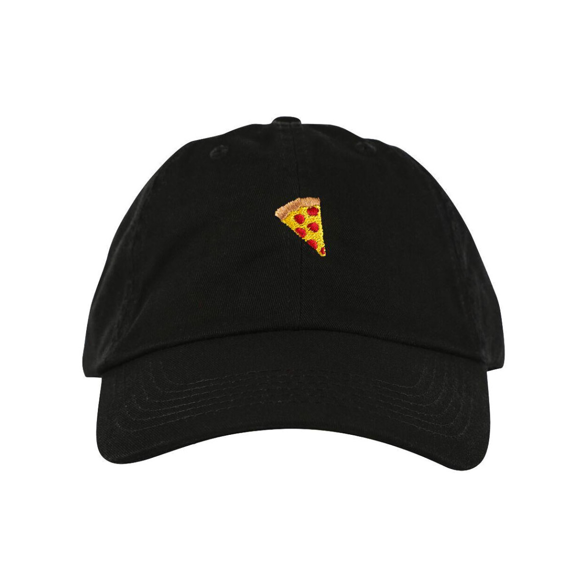 Pizza Emoji Polo Hat Black