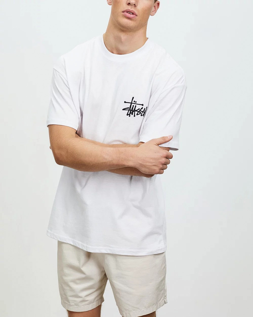 Koszulka Stussy Basic Logo Tee White
