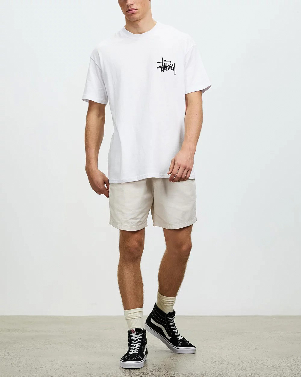 Koszulka Stussy Basic Logo Tee White