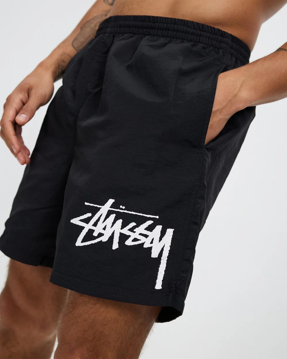 Stussy Big Stock Shorts Black
