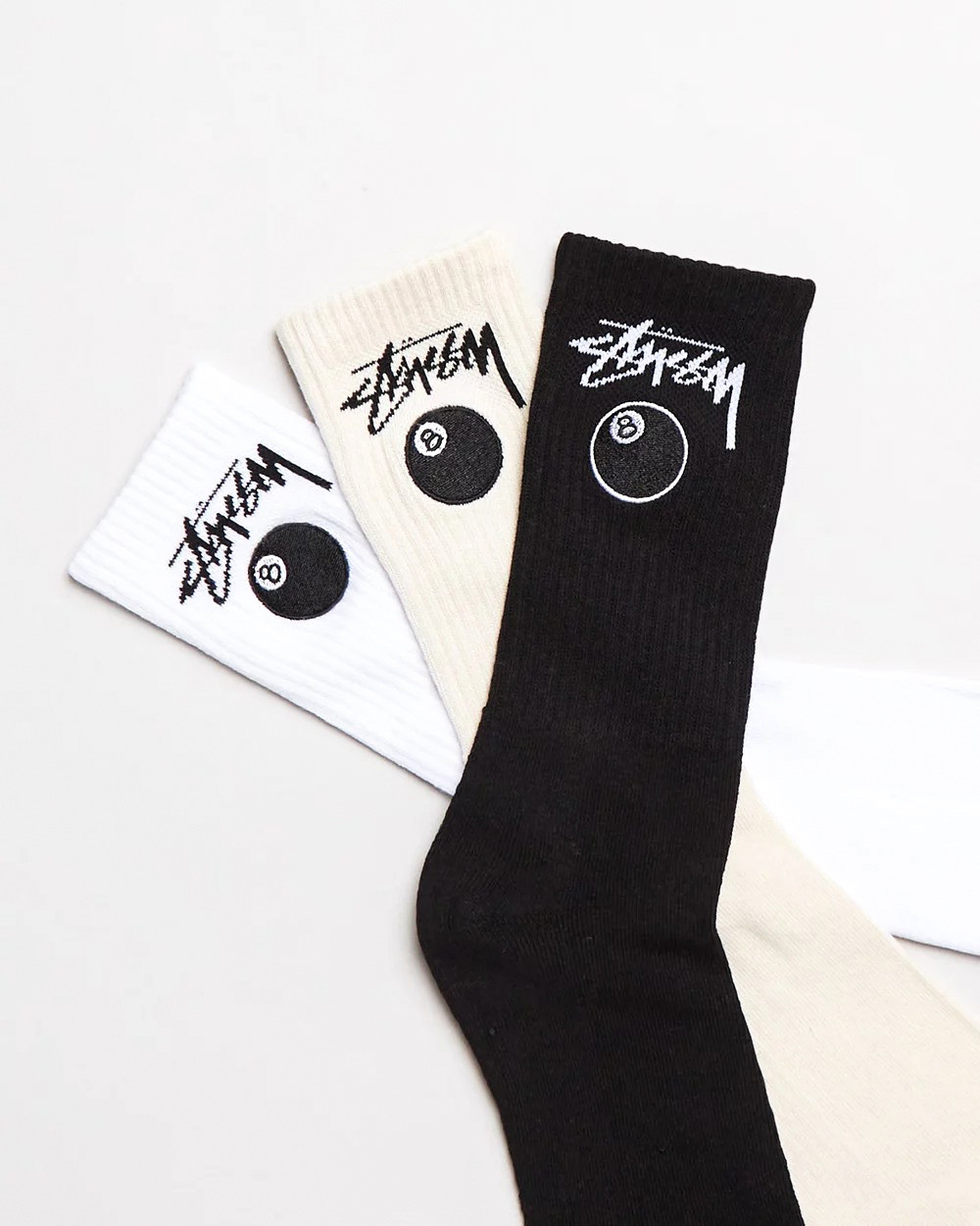 Skarpetki Stussy 8 Ball Socks 3-Pack Multi