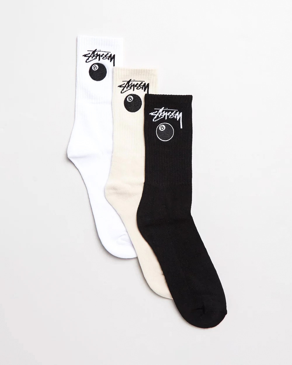Skarpetki Stussy 8 Ball Socks 3-Pack Multi