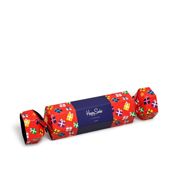 Skarpetki Happy Socks  Giftbox Candy Cane Cracker 2-Pack Red