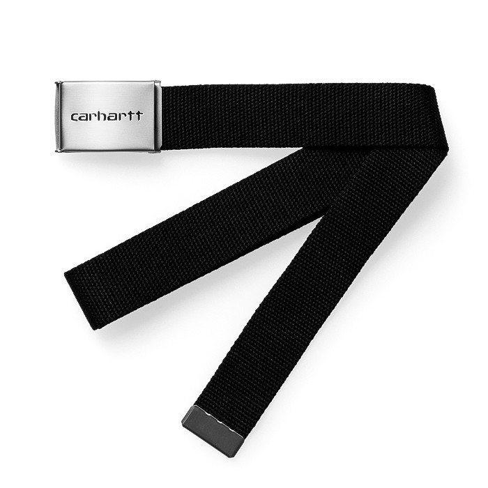 Pasek Carhartt Clip Belt Chrome Black