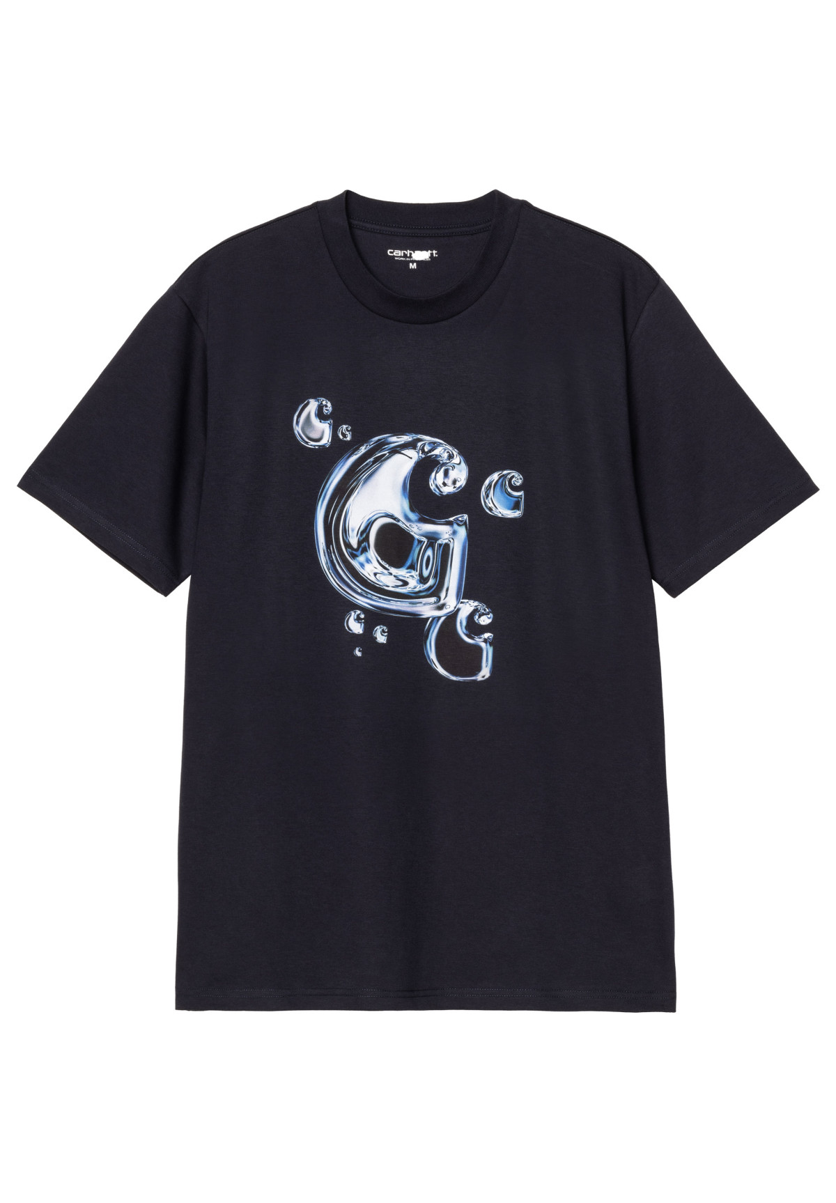 Carhartt WIP S/S Solar Chrome C-Logo T-Shirt Dark Navy