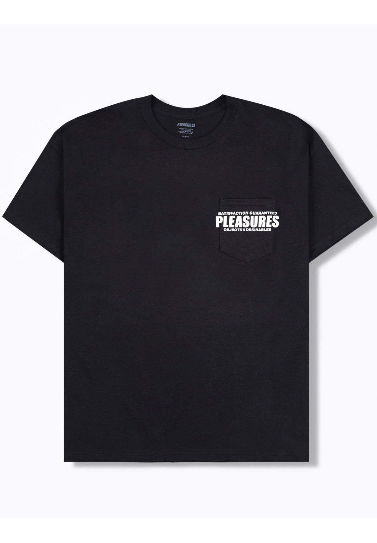 Pleasures Staff Pocket T-Shirt Black