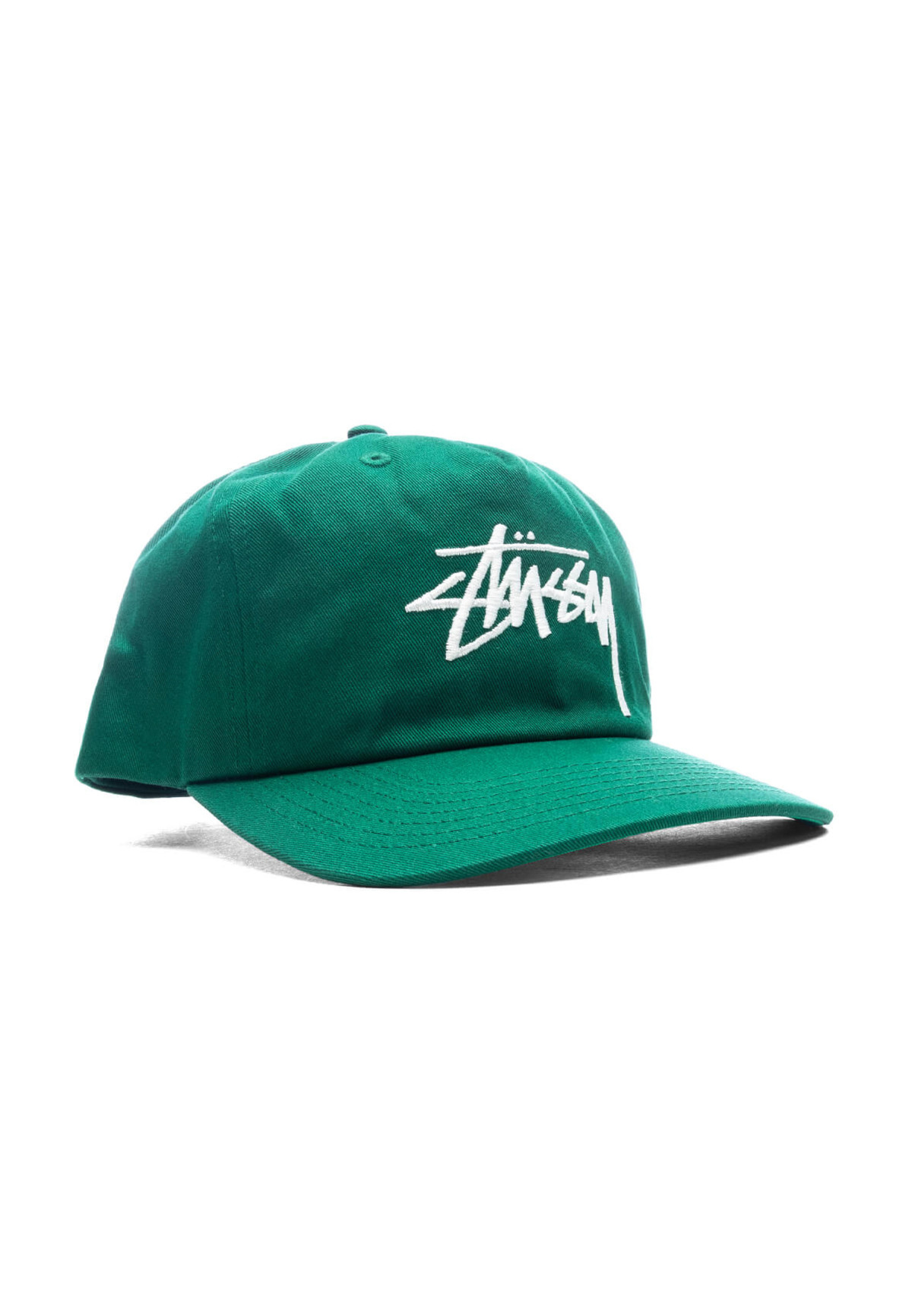 Stussy Big Stock Mid Depth Cap Green