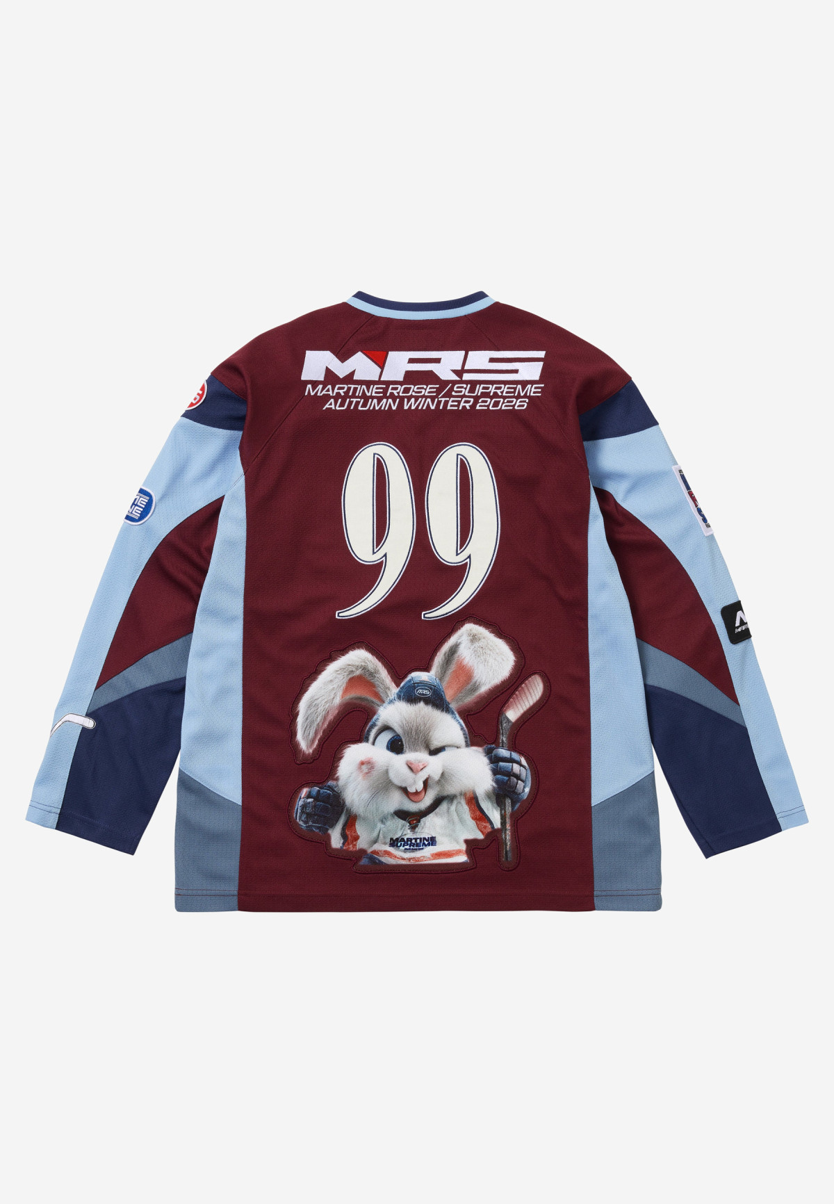 Supreme x Martine Rose Hockey Jersey Burgundy