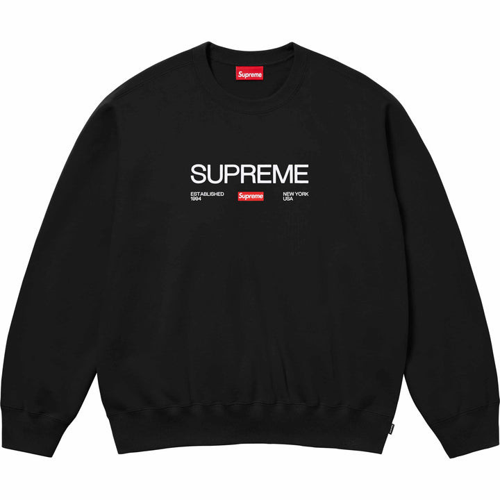Supreme Established Crewneck Black