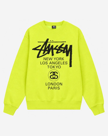 Stussy World Tour Crew Keylime