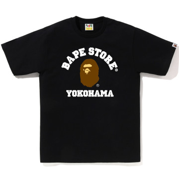 BAPE® Yokohama College Tee Black