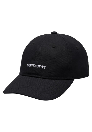 Carhartt WIP Canvas Script Cap Black