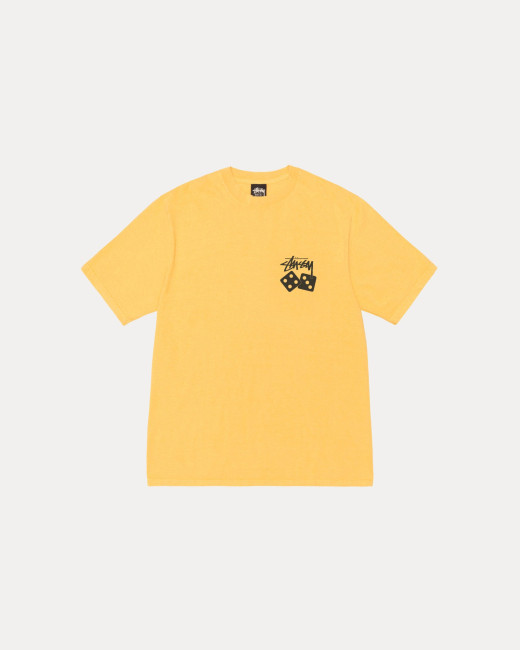 Stussy Dice Pig. Dyed Tee Yellow