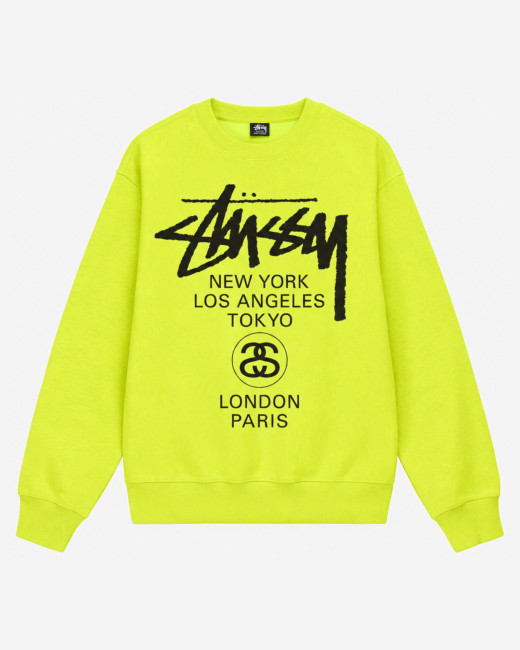 Stussy World Tour Crew Keylime
