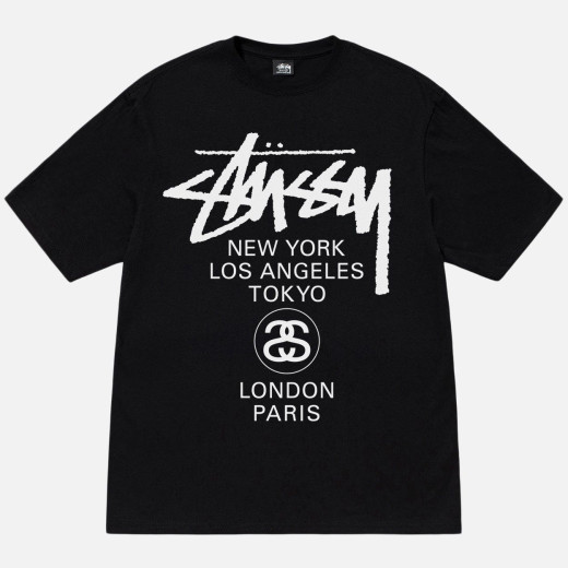 Stussy World Tour Tee Black
