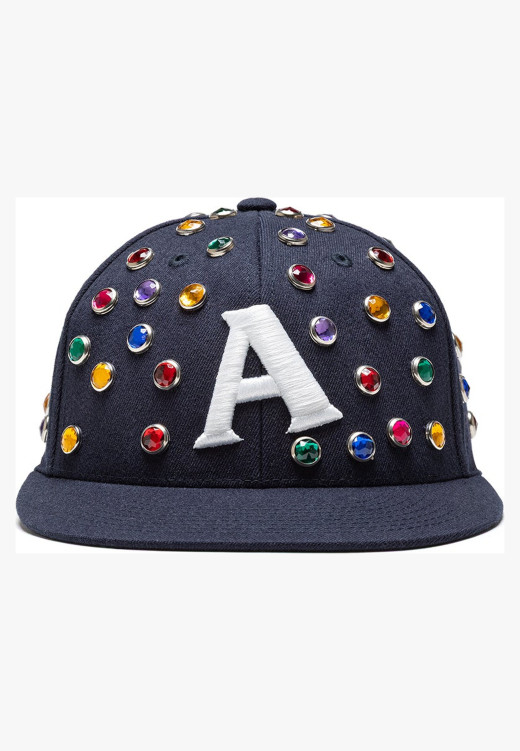 Anti Social Social Club Crystal Stud Cap Navy