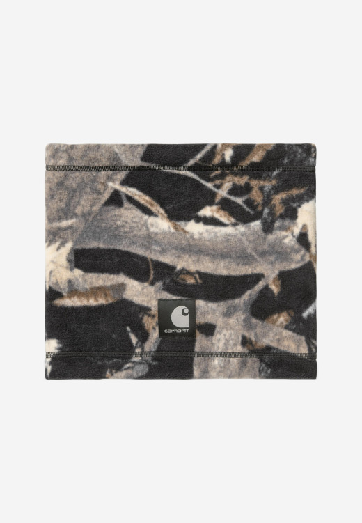 Carhartt WIP Blevin Neckwarmer Camo Feather Tree, Black