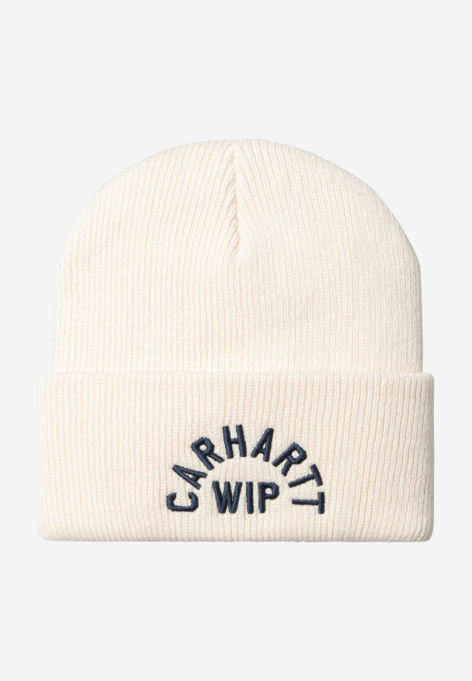 Carhartt WIP Arch Script Beanie Natural / Dark Navy