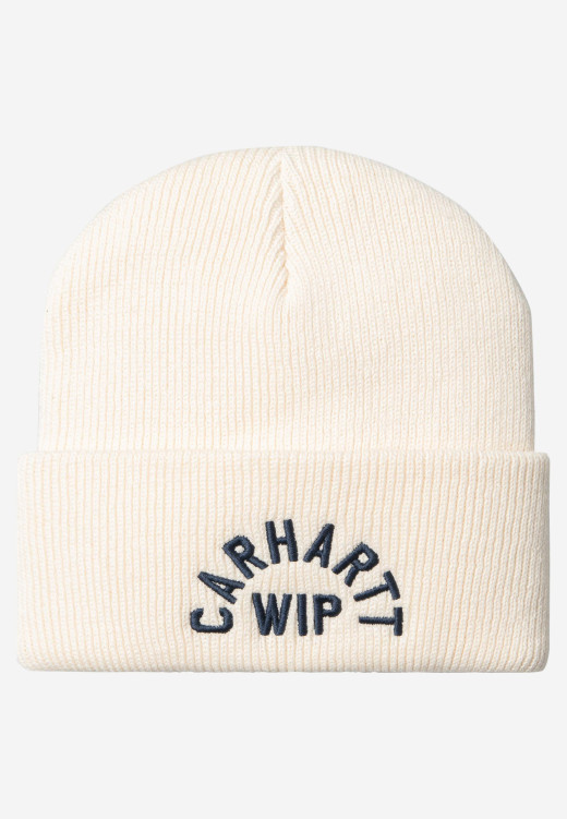 Carhartt WIP Arch Script Beanie Natural / Dark Navy