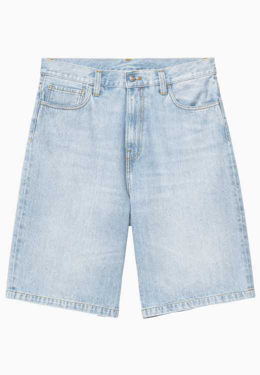 Carhartt WIP Landon Short Blue Heavy Worn Bleached