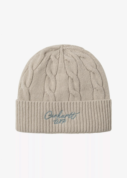 Carhartt WIP Signature Cable Beanie Fleur De Sel / Citadel