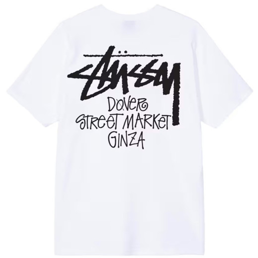 Stussy x DSM Tokyo Ginza Tee White