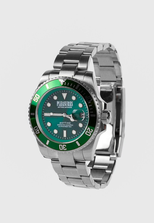 Pleasures Anytime Watch Green/Silver