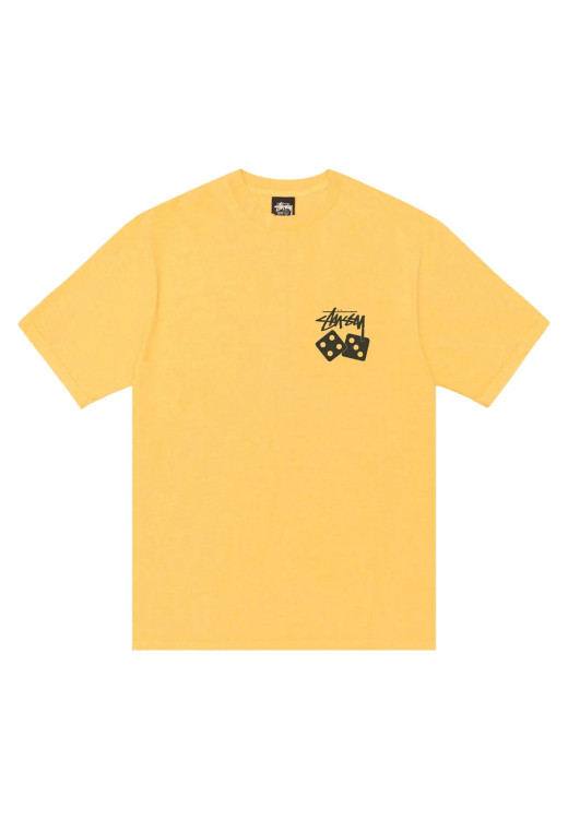 Stussy Dice Pig. Dyed Tee Yellow