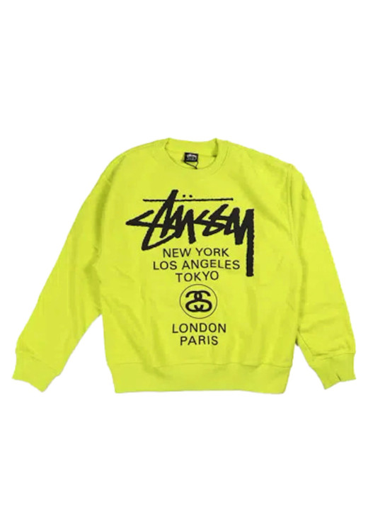 Stussy World Tour Crew Keylime