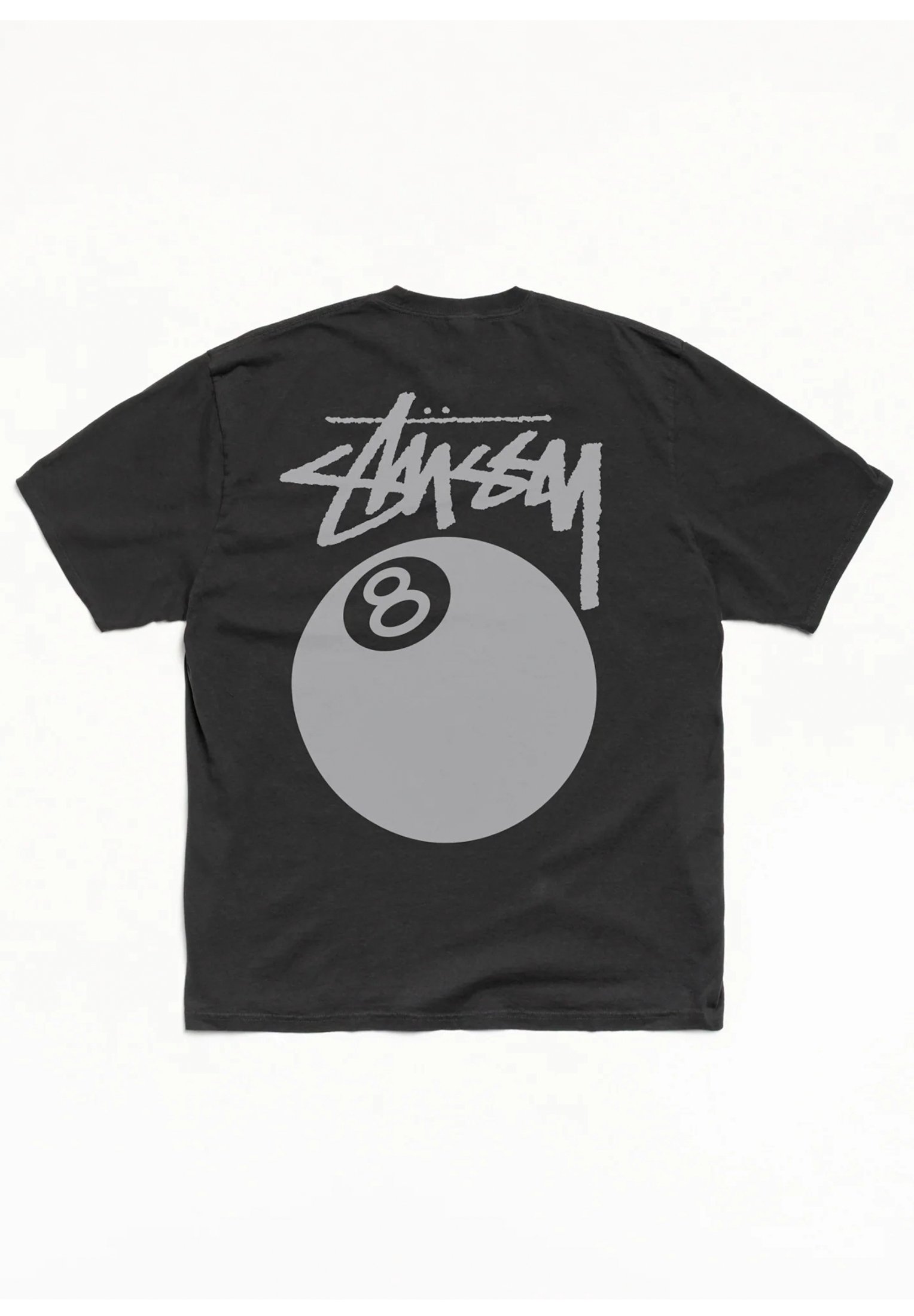 Stussy 8 Ball Tee Pigment Dyed Fade Black