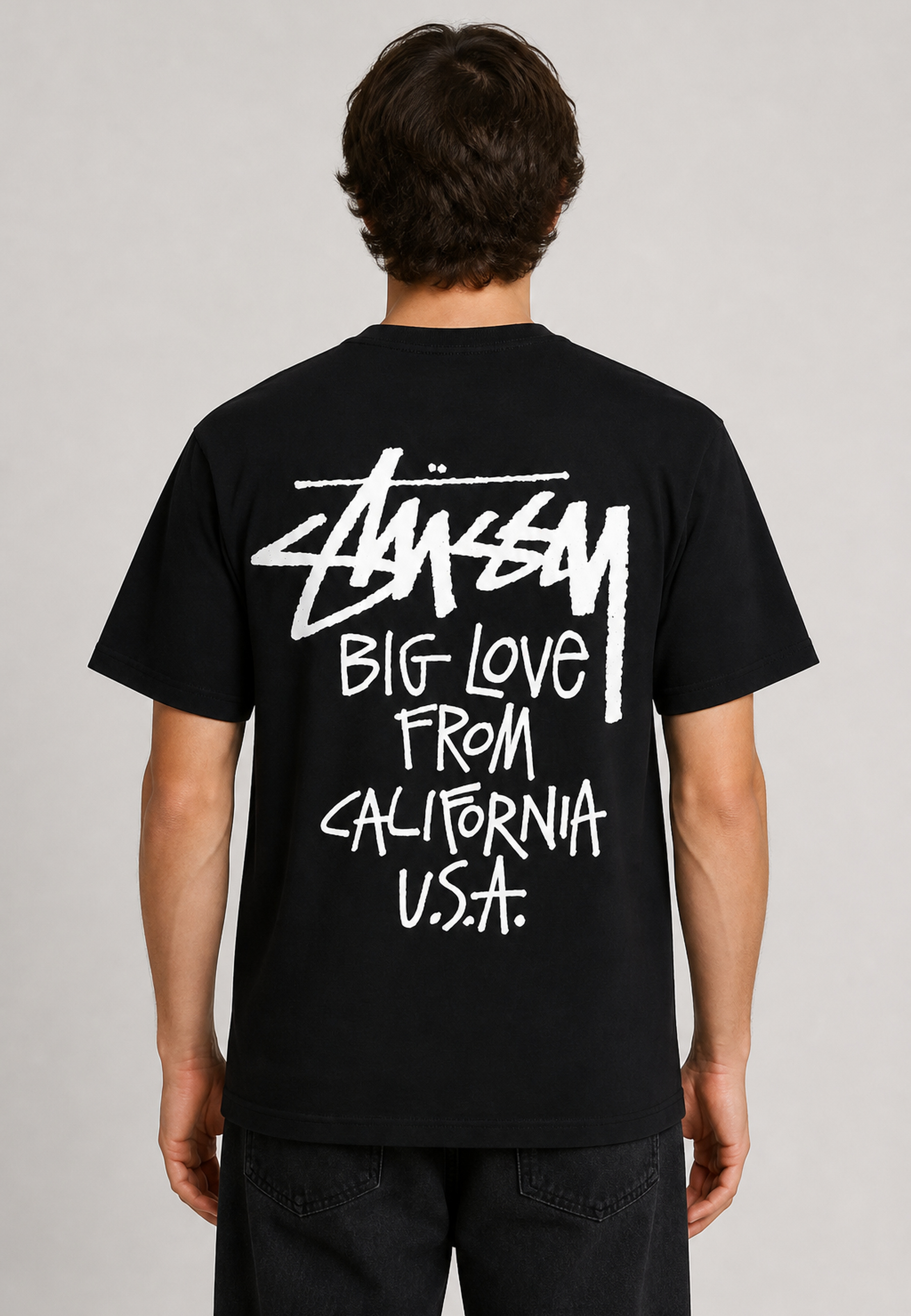 Stussy Big Love Tee Black | KXM Store
