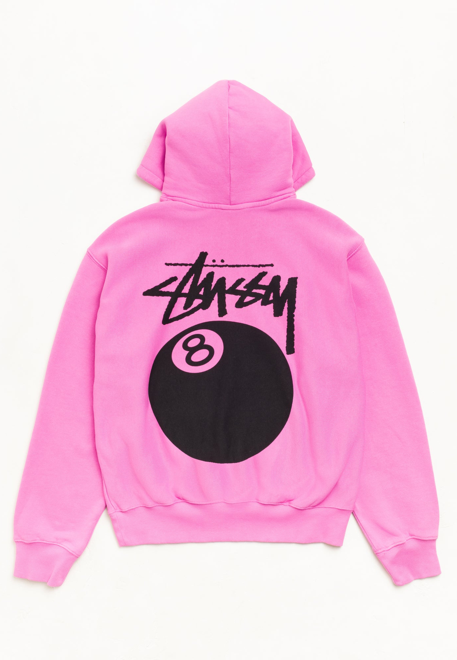Bluza Stussy 8 Ball Hoodie Garment Dyed Pink